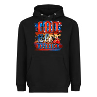 Black God Bless America Heavyweight Hoodie - Jasminsmagicworld