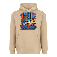 Mushroom God Bless America Heavyweight Hoodie - Jasminsmagicworld