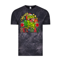Cloud Black Merry Rexmas Vintage Tee - CowhideDigitalArt