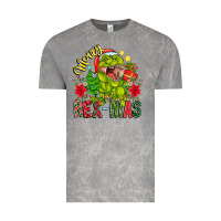 Cloud Rock Merry Rexmas Vintage Tee - CowhideDigitalArt
