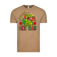 Vintage Coffee Merry Rexmas Vintage Tee - CowhideDigitalArt