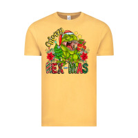 Vintage Mustard Merry Rexmas Vintage Tee - CowhideDigitalArt