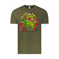 Vintage Olive Merry Rexmas Vintage Tee - CowhideDigitalArt