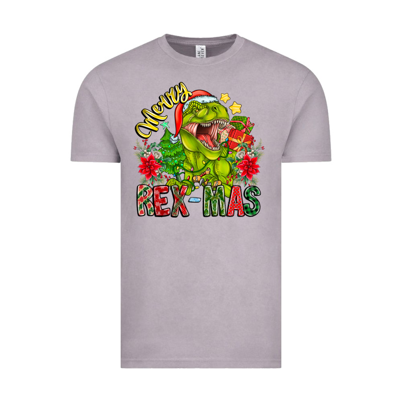 Merry Rexmas Vintage Tee by CowhideDigitalArt | Teevron