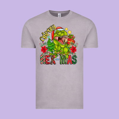 Merry Rexmas Vintage Tee Designed By Cowhidedigitalart