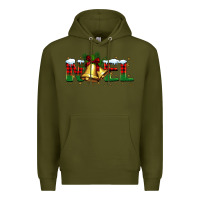 Army Green noel Christmas bells Premium Hoodie - BarkalooDesign