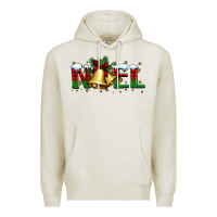 Oatmeal Heather noel Christmas bells Premium Hoodie - BarkalooDesign