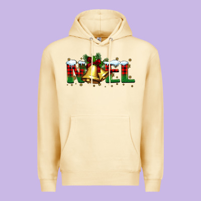 Noel Christmas Bells Premium Hoodie Designed By Barkaloodesign