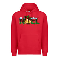 Red noel Christmas bells Premium Hoodie - BarkalooDesign