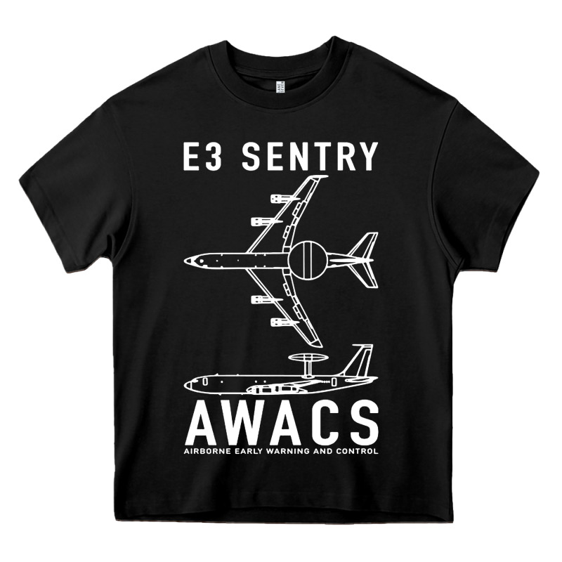E 3 Sentry Awacs Plane Gift Heavy Core Tee by DesigneFamous | Teevron