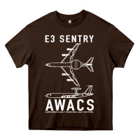 Chocolate Brown e 3 sentry awacs plane gift Heavy Core Tee - DesigneFamous