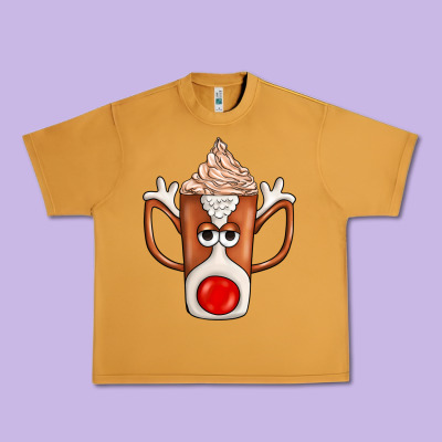 Coffee  Animal Urban Heavy Tee Designed By Cowhidedigitalart