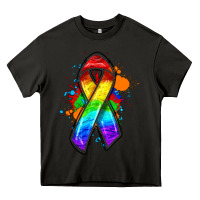 Asphalt Pride ribbon Heavy Core Tee - FaDigitalArtStudio