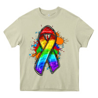 Mossy Pride ribbon Heavy Core Tee - FaDigitalArtStudio