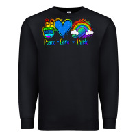 Black Peace Love Pride Premium Sweatshirt - Jasminsmagicworld