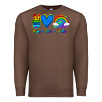 Chestnut Peace Love Pride Premium Sweatshirt - Jasminsmagicworld