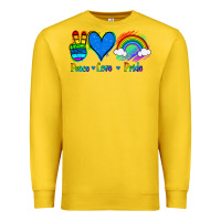 Lemon Peace Love Pride Premium Sweatshirt - Jasminsmagicworld