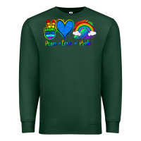Sports Green Peace Love Pride Premium Sweatshirt - Jasminsmagicworld