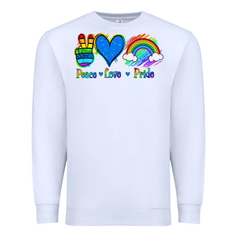 Peace Love Pride Premium Sweatshirt by Jasminsmagicworld | Teevron