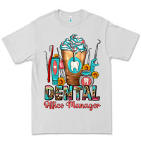 Dove Grey dental office manager cold drink frappe Premium Tee - FaDigitalArtStudio