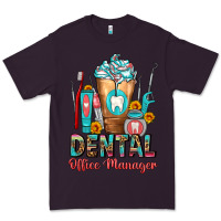 Plum dental office manager cold drink frappe Premium Tee - FaDigitalArtStudio