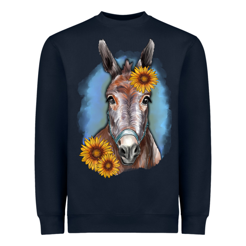 Sunflower Donkey Heavyweight Sweatshirt by RanaPortraitStore | Teevron