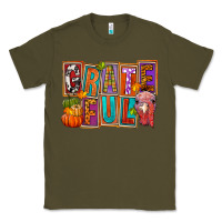 Army Green Grateful Thanksgiving Classic Tee - FaDigitalArtStudio