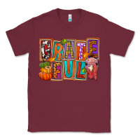 Burgundy Grateful Thanksgiving Classic Tee - FaDigitalArtStudio