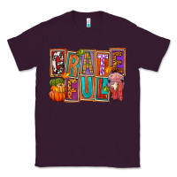 Plum Grateful Thanksgiving Classic Tee - FaDigitalArtStudio