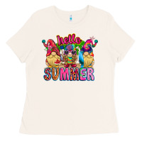 Bone Hello summer Gnome Ladies Tee - CowhideDigitalArt