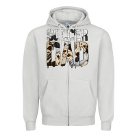 Dove Grey no background soccer dad Zipper Hoodie - Jasminsmagicworld