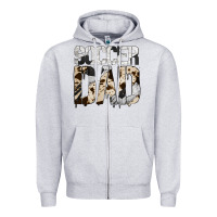 Heather Grey no background soccer dad Zipper Hoodie - Jasminsmagicworld