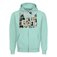 Seafoam no background soccer dad Zipper Hoodie - Jasminsmagicworld