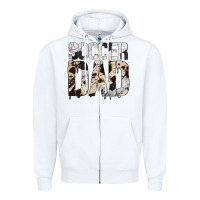 White no background soccer dad Zipper Hoodie - Jasminsmagicworld
