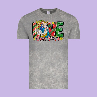 Love Came Down Vintage Tee Designed By Cowhidedigitalart