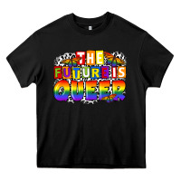 Black the future is queer Heavy Core Tee - FaDigitalArtStudio