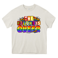 Cream the future is queer Heavy Core Tee - FaDigitalArtStudio
