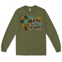 Army Green let me tell you about my jesus Long Sleeve Tee - RacoonDesign