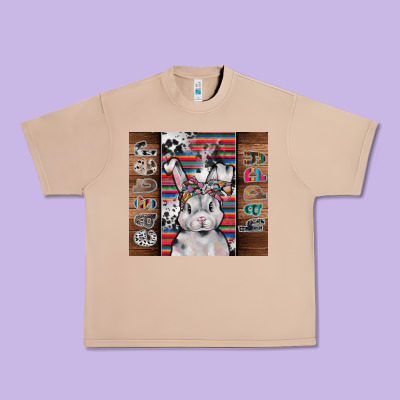 Happy Easter Urban Heavy Tee Designed By Cowhidedigitalart