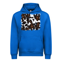 Cobalt cowhide Urban Hoodie - RanaPortraitStore