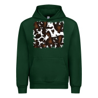 Forest Green cowhide Urban Hoodie - RanaPortraitStore