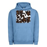 Pigment Pebble Blue cowhide Urban Hoodie - RanaPortraitStore