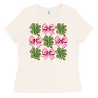 Bone clover bow Ladies Tee - CowhideDigitalArt