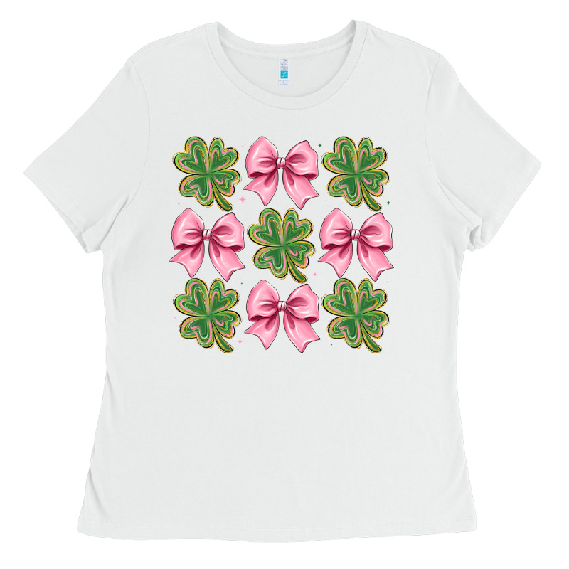 Clover Bow Ladies Tee by CowhideDigitalArt | Teevron