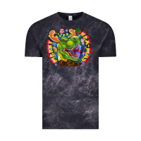 Cloud Black Merry Rexmas Vintage Tee - CowhideDigitalArt