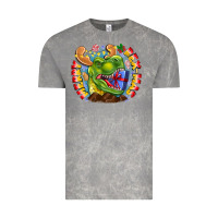 Cloud Rock Merry Rexmas Vintage Tee - CowhideDigitalArt