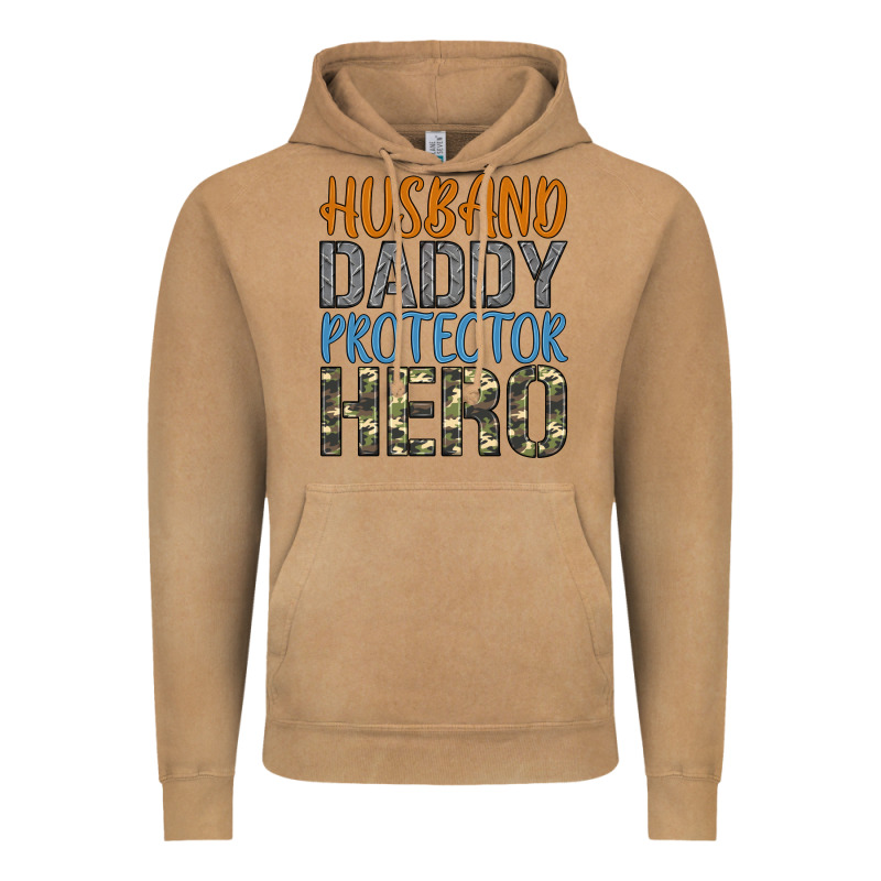 Husband Daddy Protector Hero Vintage Hoodie by Artiststas | Teevron