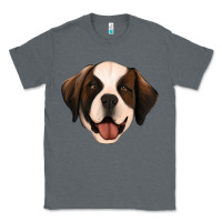 Charcoal Heather st bernard Classic Tee - Jasminsmagicworld