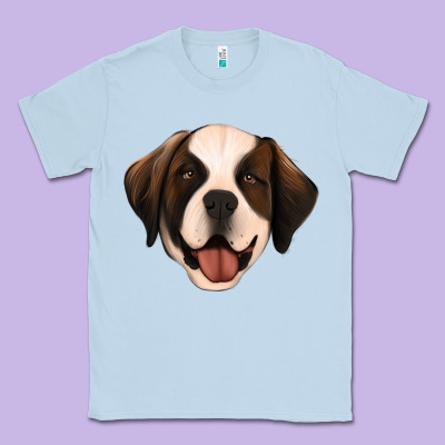 St Bernard Classic Tee Designed By Jasminsmagicworld