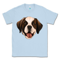 Dusty Blue st bernard Classic Tee - Jasminsmagicworld
